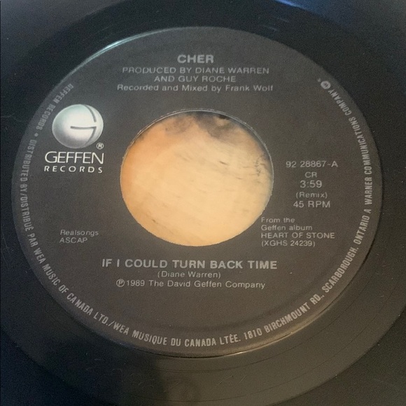 💥3/$20 Vintage Cher Vinyl Record 45 RPM - Picture 4 of 5